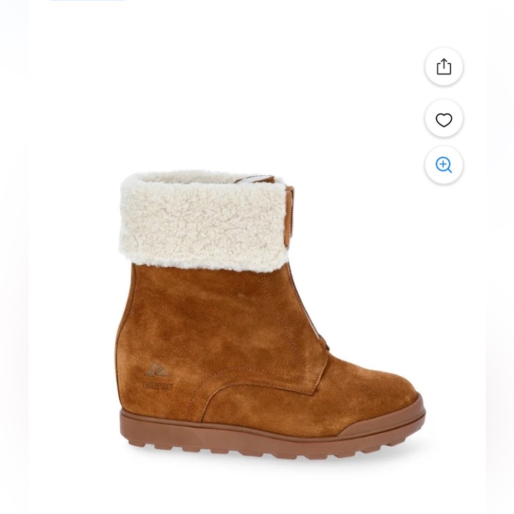 Ozark Trail Tan Winter Boots with Cream Lining